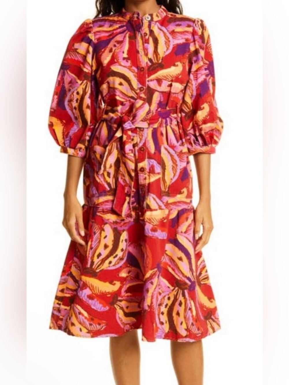 Farm Rio Banana Chemise Dress.